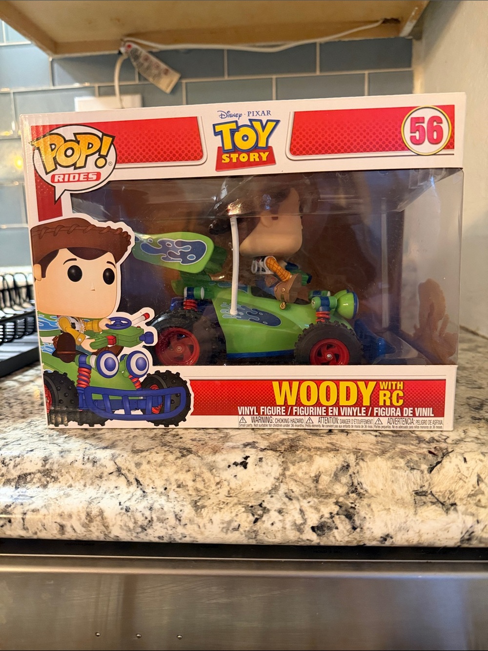 Funko Toy Story Woody with Green RC Car and Red Wheels Pop! Rides